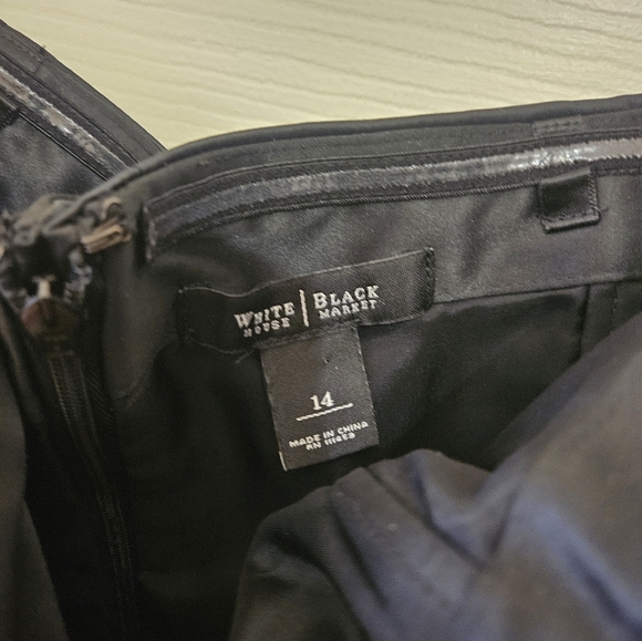 WHBM Black Sleeveless Cocktail Dress - Picture 5 of 5